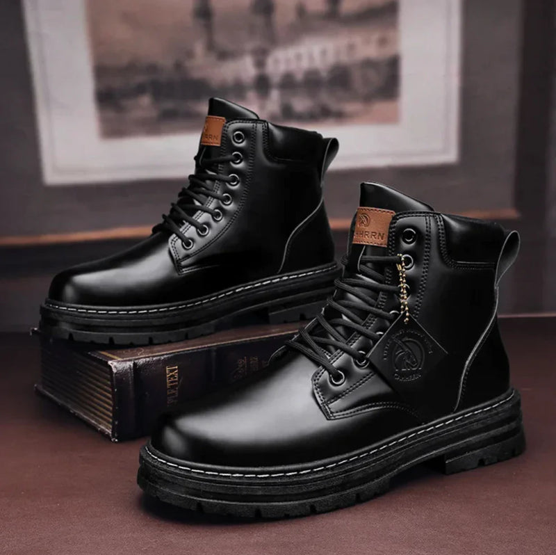 Wasserdichte Schnürstiefel für Herren – Stilvoll & Komfortabel 1