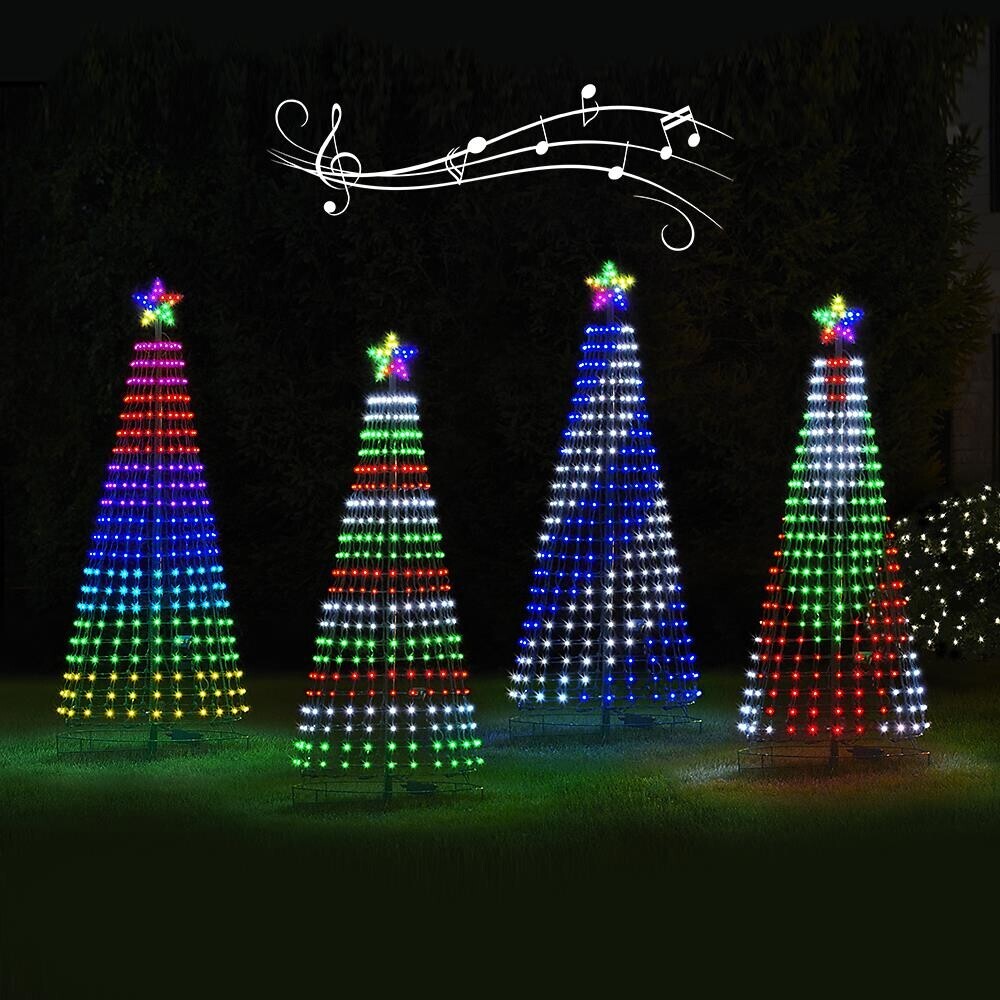 Weihnachtsbaumlichter – Multicolor LED mit 12 Beleuchtungsmodi – Ideal für Außenbereich