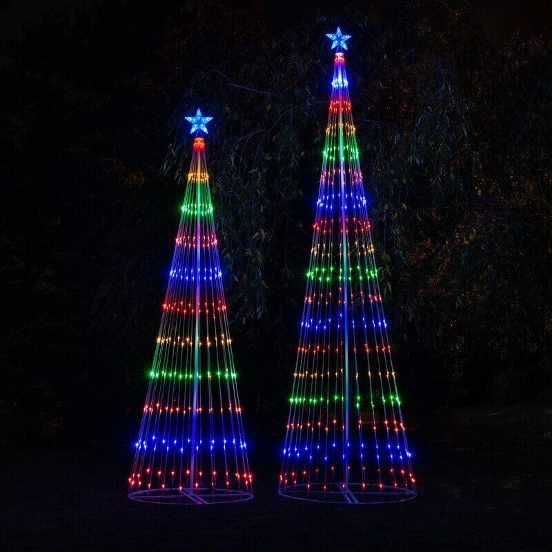 Weihnachtsbaumlichter – Multicolor LED mit 12 Beleuchtungsmodi – Ideal für Außenbereich
