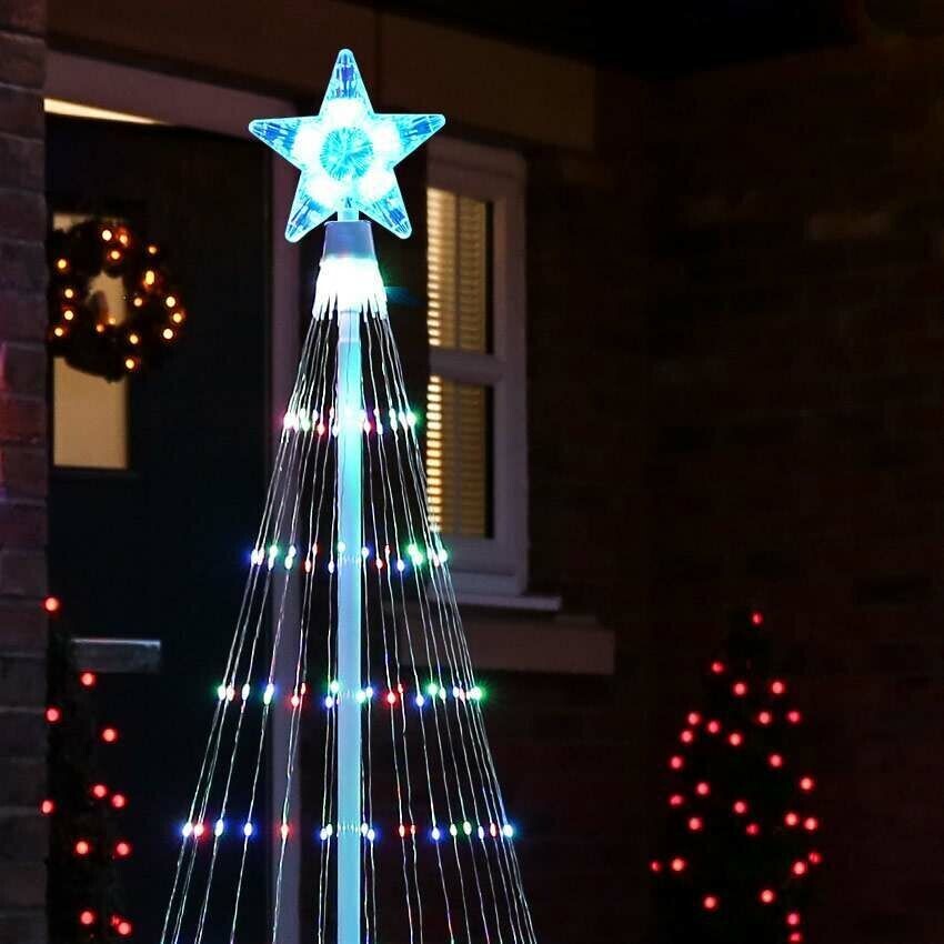 Weihnachtsbaumlichter – Multicolor LED mit 12 Beleuchtungsmodi – Ideal für Außenbereich