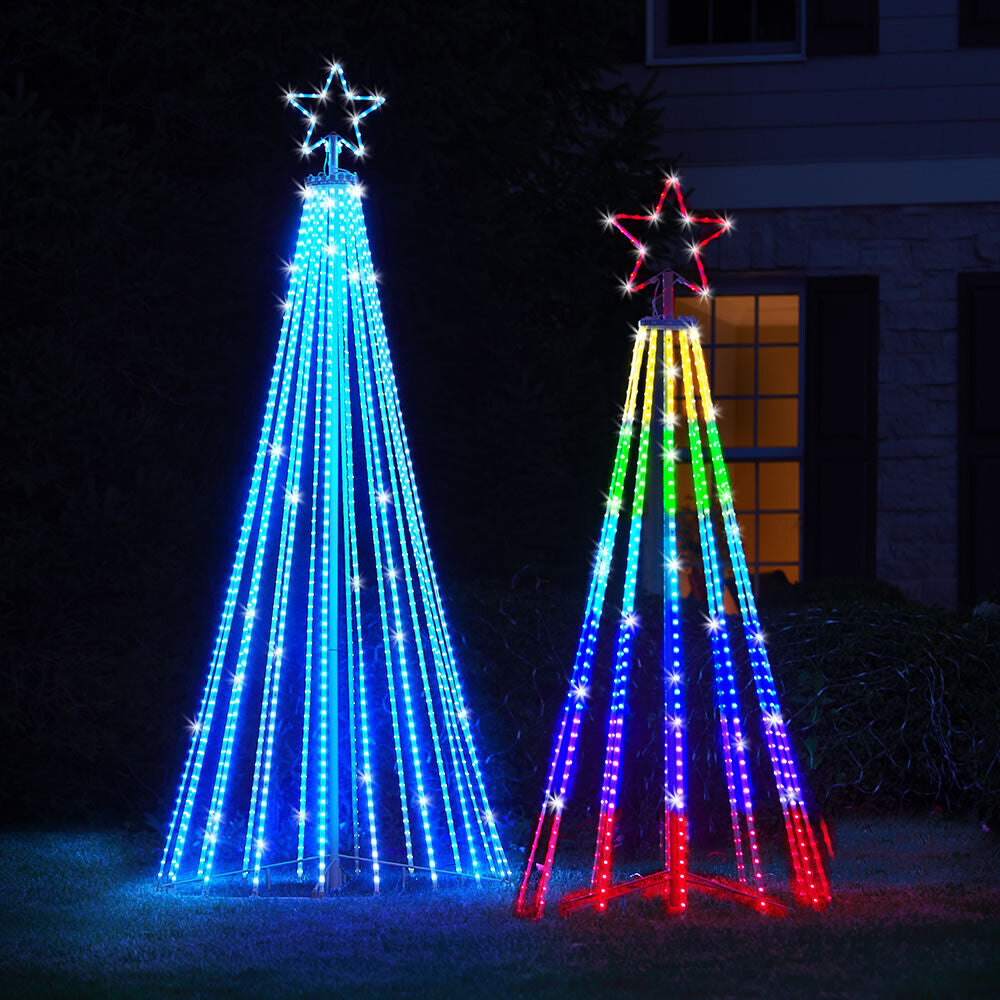 Weihnachtsbaumlichter – Multicolor LED mit 12 Beleuchtungsmodi – Ideal für Außenbereich