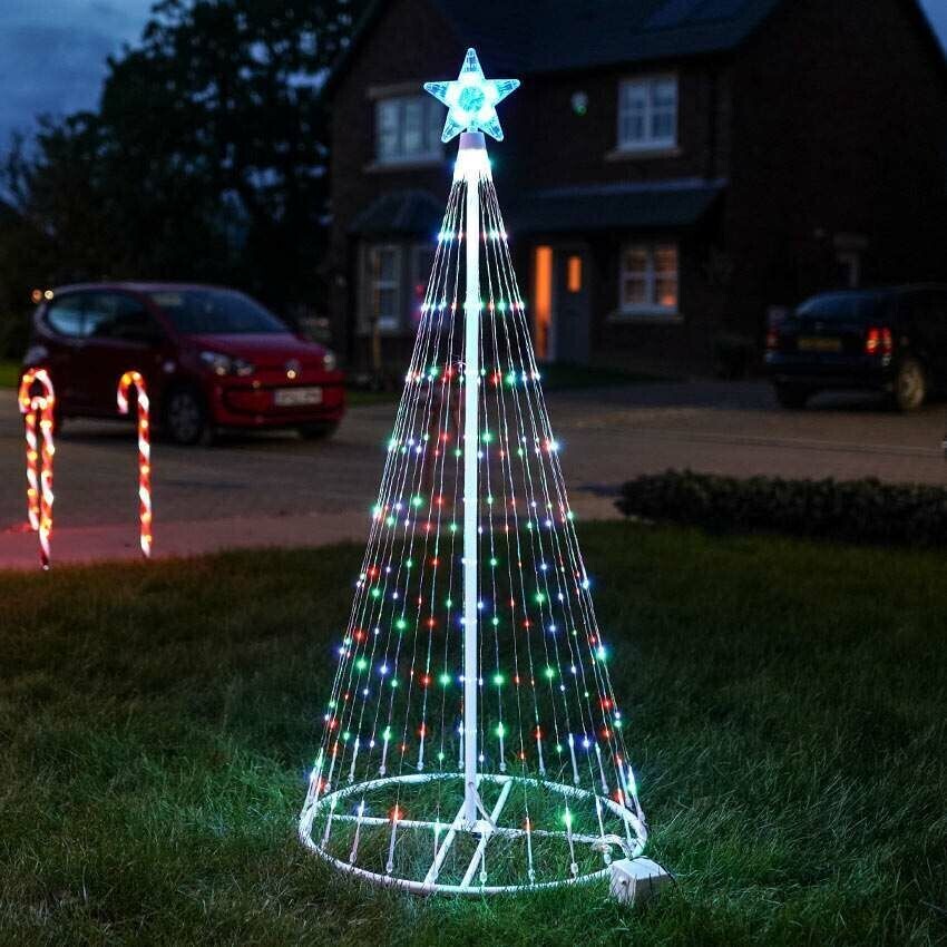 Weihnachtsbaumlichter – Multicolor LED mit 12 Beleuchtungsmodi – Ideal für Außenbereich