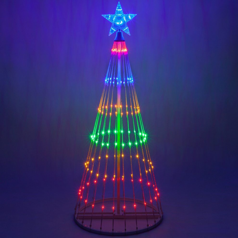 Weihnachtsbaumlichter – Multicolor LED mit 12 Beleuchtungsmodi – Ideal für Außenbereich