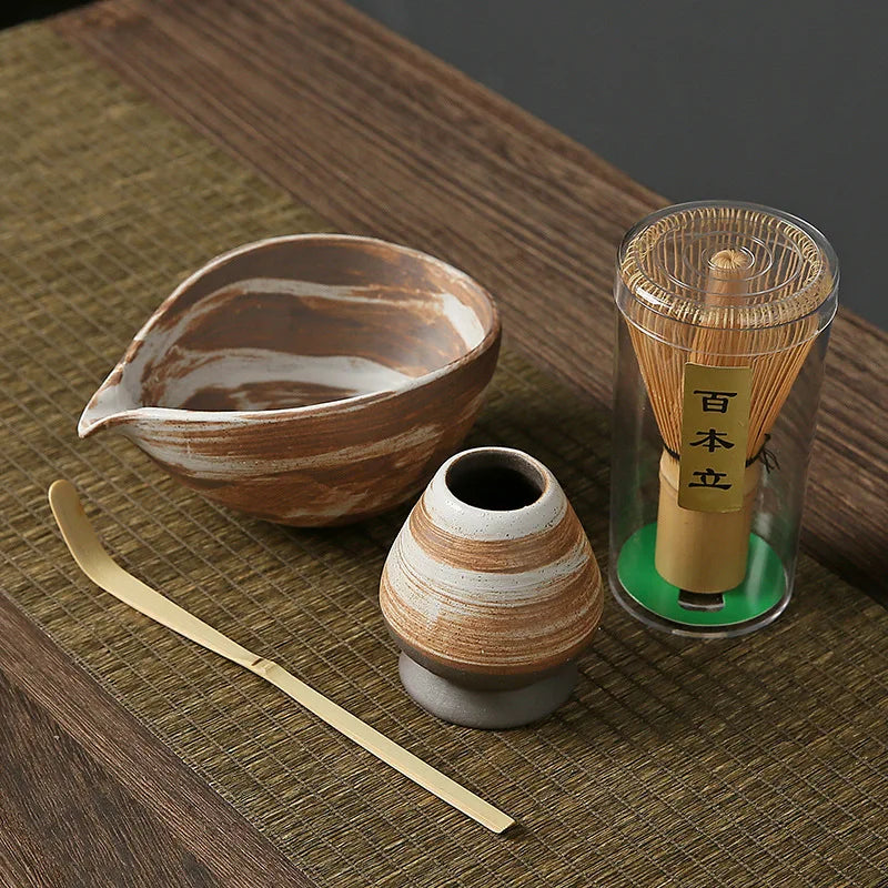 YUKIRO – 4-teiliges Matcha Set im traditionellen japanischen Stil