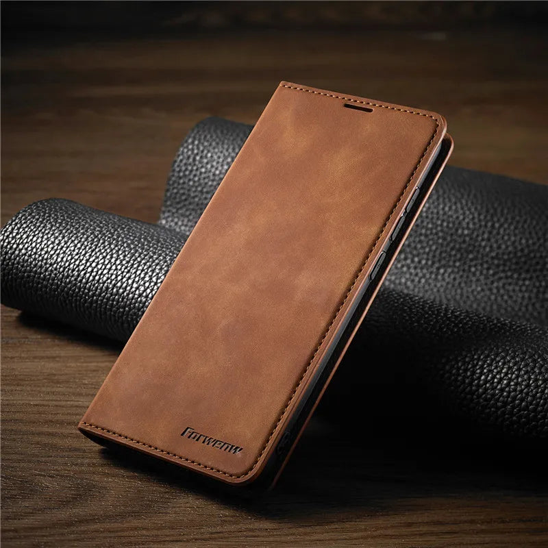 iPhone Hülle – Magnetisch & Stilvoll – Robuste Ledertasche für iPhone 14 Pro/Max, 13, 11