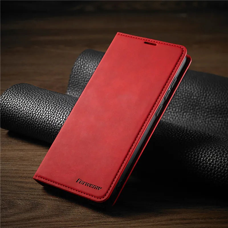 iPhone Hülle – Magnetisch & Stilvoll – Robuste Ledertasche für iPhone 14 Pro/Max, 13, 11