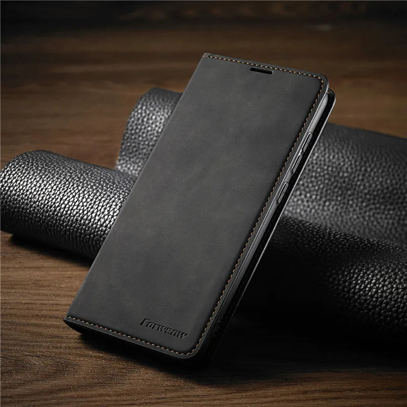iPhone Hülle – Magnetisch & Stilvoll – Robuste Ledertasche für iPhone 14 Pro/Max, 13, 11